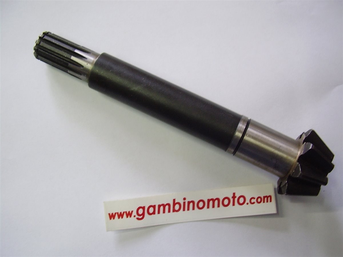 PIGNONE COPPIA CONICA INFERIORE MOTOZAPPA SEP 125 8 DENTI LUNGHEZZA MM195
