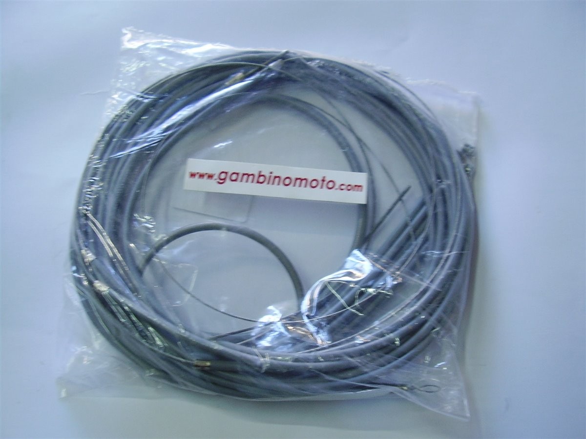 KIT CAVI FILI FRIZIONE CAMBIO GRIGI ASSEMBLATI VESPA 180 200 RALLY SS