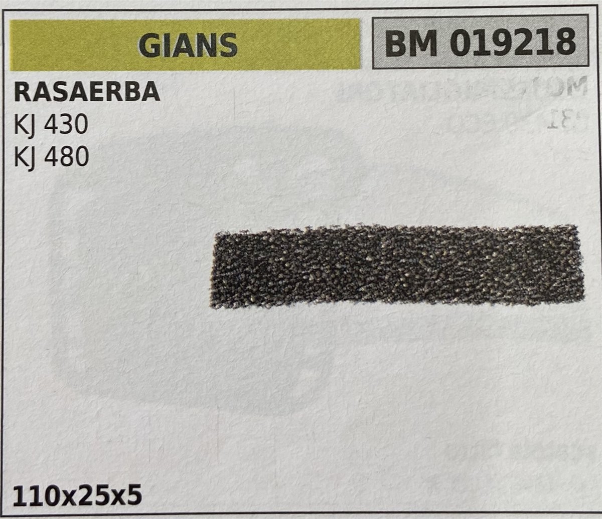 BRUMAR FILTRO GIANS  RASAERBA KJ 430 KJ 480  110x25x5 R.O.-