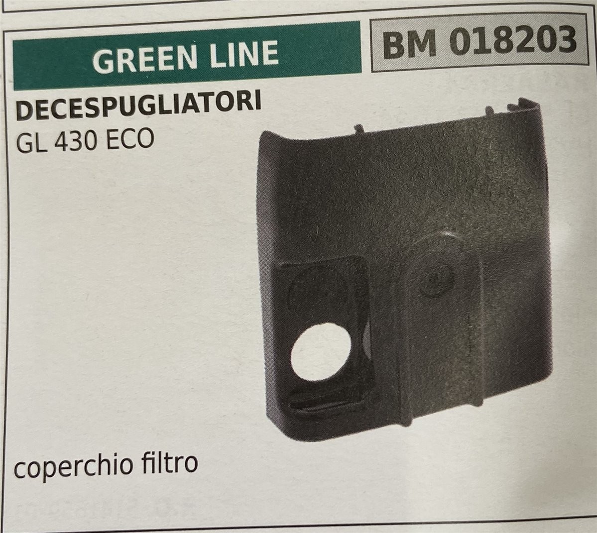 BRUMAR FILTRO GREEN LINE  DECESPUGLIATORI GL 430 ECO  coperchio filtro R.O.-