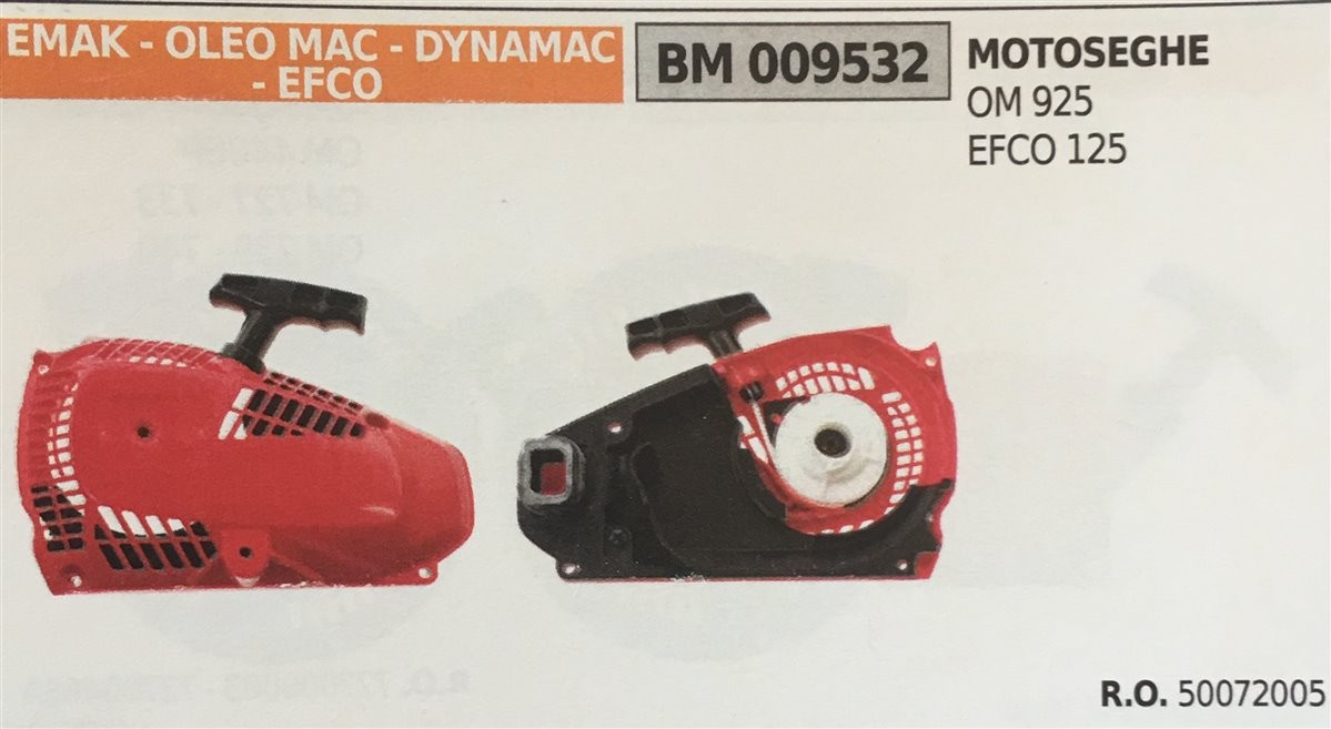 AVVIAMENTO COMPLETO BRUMAR EMAK - OLEO MAC - DYNAMAC - EFCO MOTOSEGHE OM 925 EFCO 125