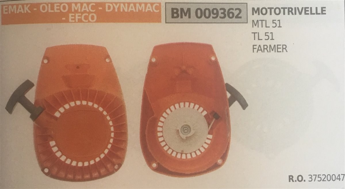 AVVIAMENTO COMPLETO BRUMAR EMAK - OLEO MAC - DYNAMAC - EFCO MOTOTRIVELLE MTL 51 TL 51 FARMER