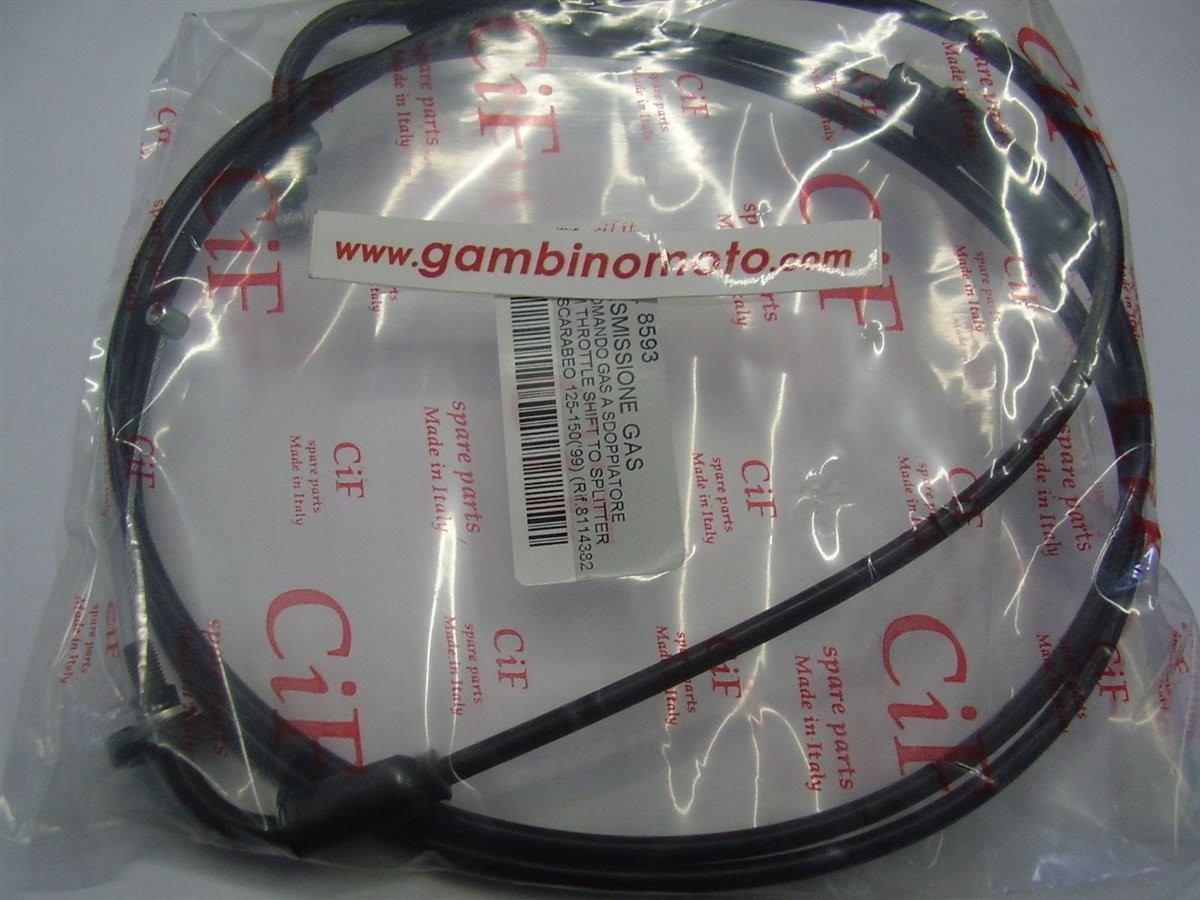 TRASMISSIONE GAS COMPLETO PER APRILIA SCARABEO 125-150