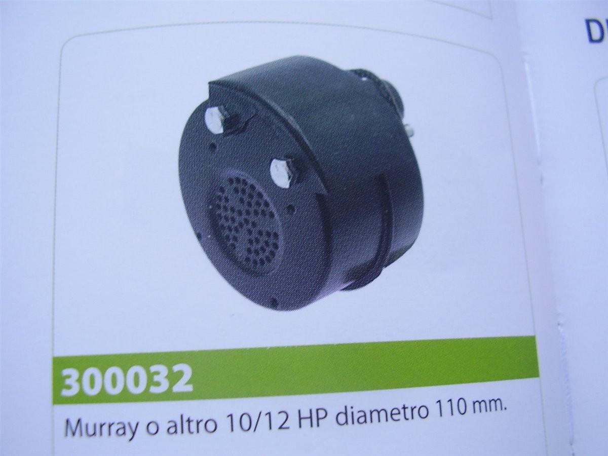 MARMITTA MURRAY O ALTRO 10/12 HP PICC DIAMETRO 110 mm