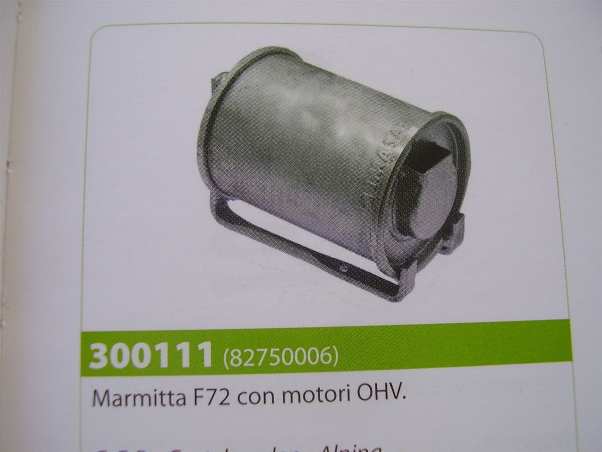   Marmitta MOTORE BRIGGS & STRATTON  F72 con motori OHV  Marmitta 13 HP 82750006