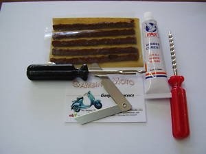 KIT RIPARZIONE TUBELESS AUTO-MOTO-SCOOTER 5 PEZZI