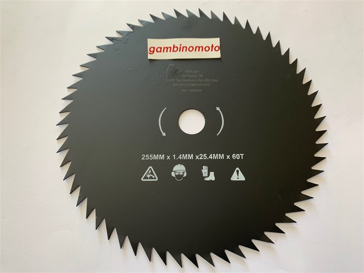 DISCO DECESPUGLIATORE A 80 DENTI IN ACCIAIO 230 X 25,4 X 1,4 MM