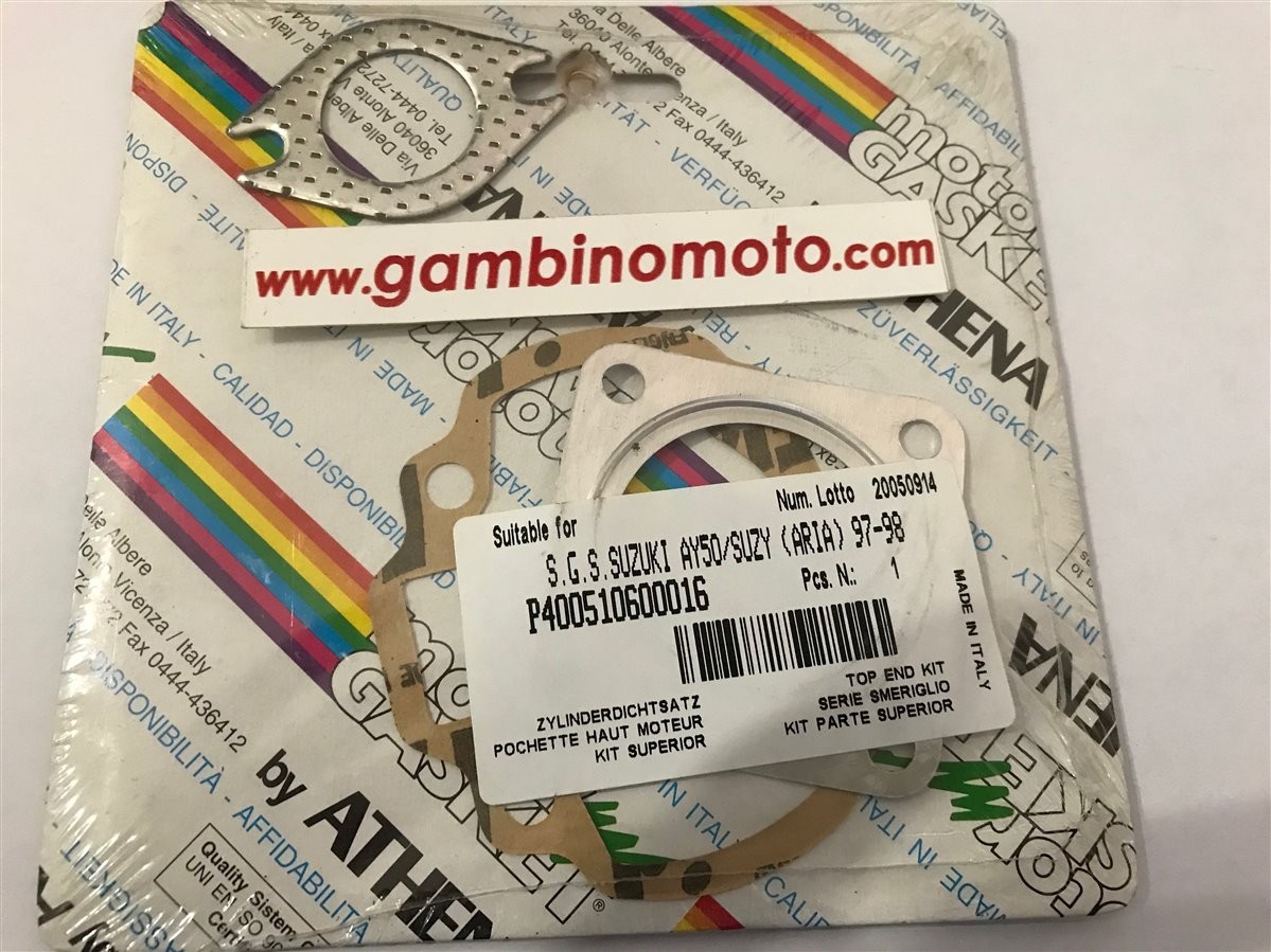 GUARNIZIONI CILINDRO PER SCOOTER MORINI SUZUKI AY50/ARIA 97/98 MARCA ATHENA