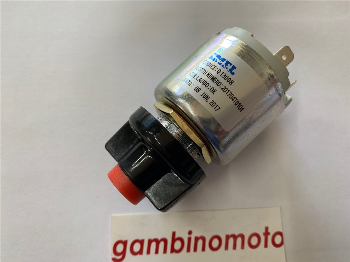 Commutatore luci 12V, 4 posizioni con avvisatore acustico a pulsante in tutte le posizioni