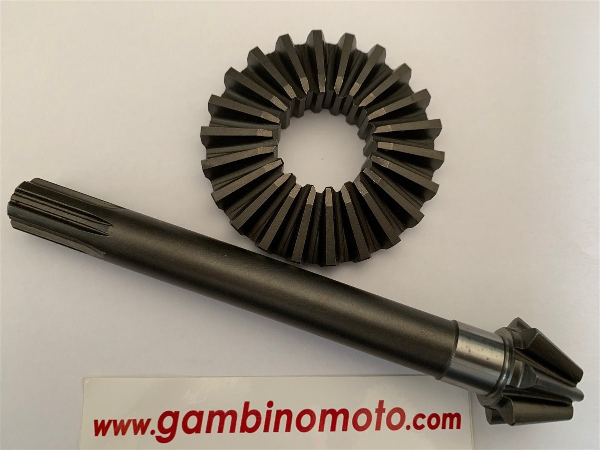 COPPIA CONICA MOTOZAPPA PASBO G31 G41 SICILZAPPA K31 K41 DENTI PIGNONE 7 DENTI   CORONA 22