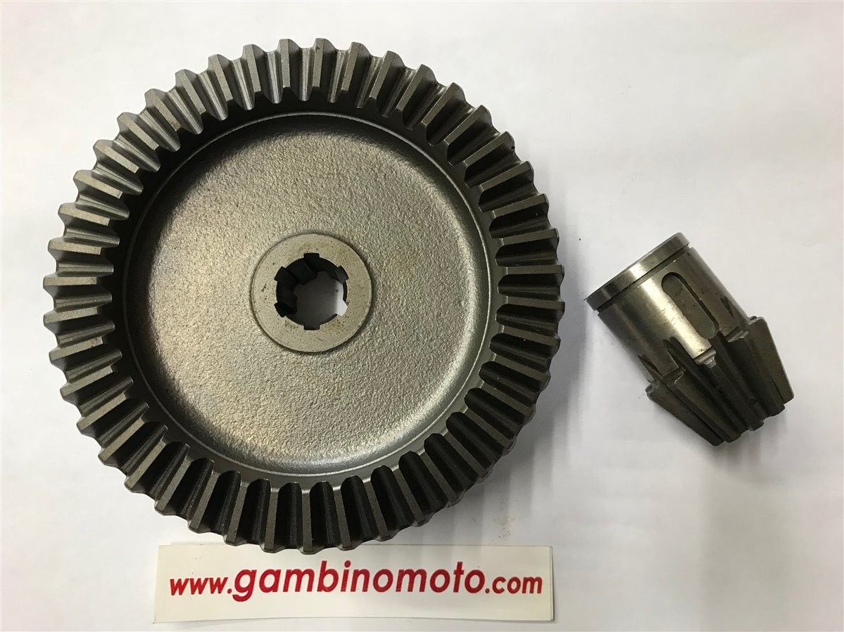 COPPIA CONICA MOTOZAPPA PASBO MODELLO G72-G73-G82 DENTI PIGNONE 10 DENTI CORONA 43