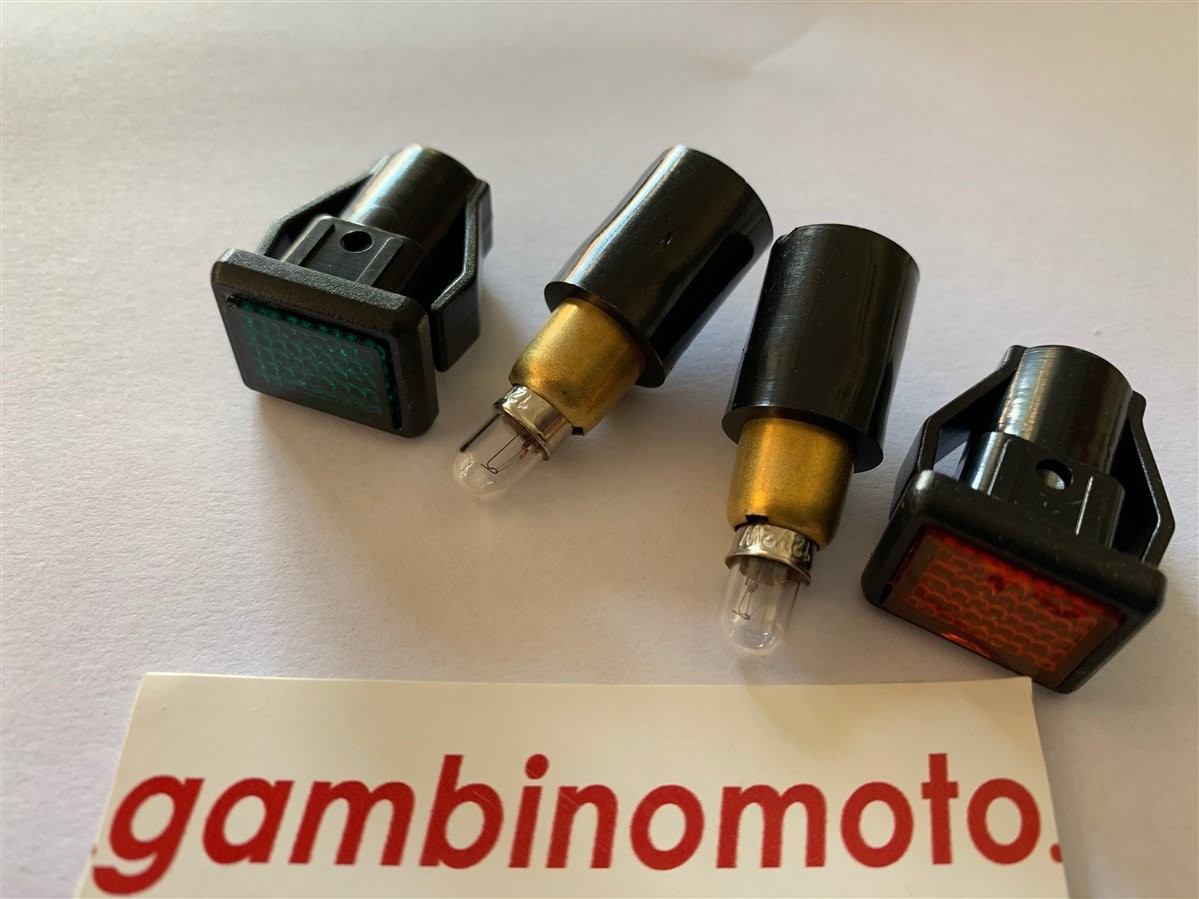 COPPIA SPIE INDICATORI LUCI MANUBRIO PIAGGIO APE 50 TM