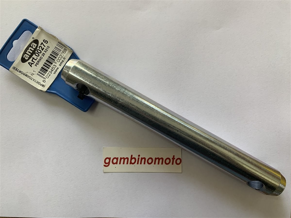 PERNO PER TERZO PUNTO A DUE FORI PER TRATTORE ZINCATO 25X210
