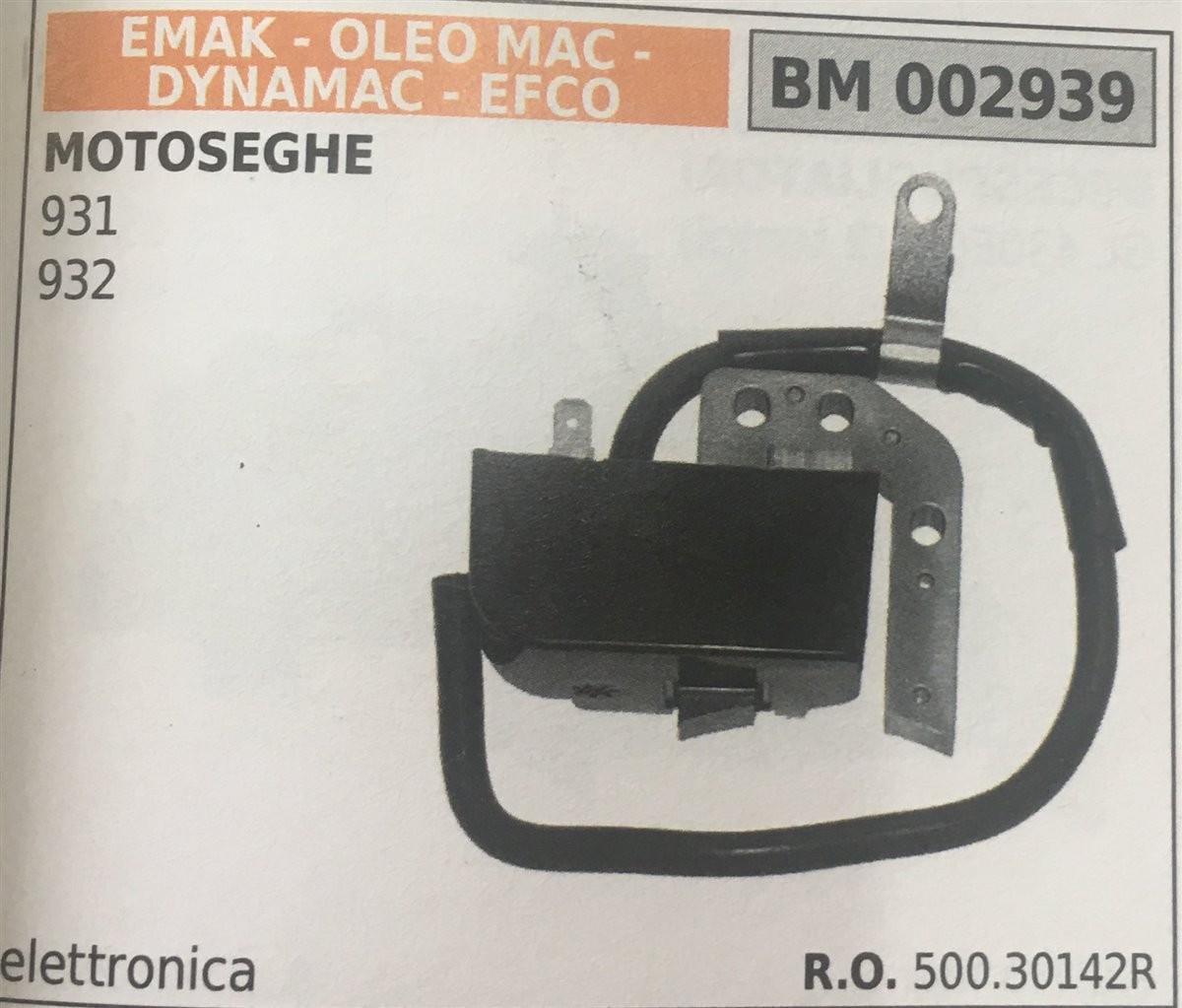 BOBINA BRUMAR ELETTRONICA EMAK - OLEO MAC - DYNAMAC - EFCO MOTOSEGHE 931 932