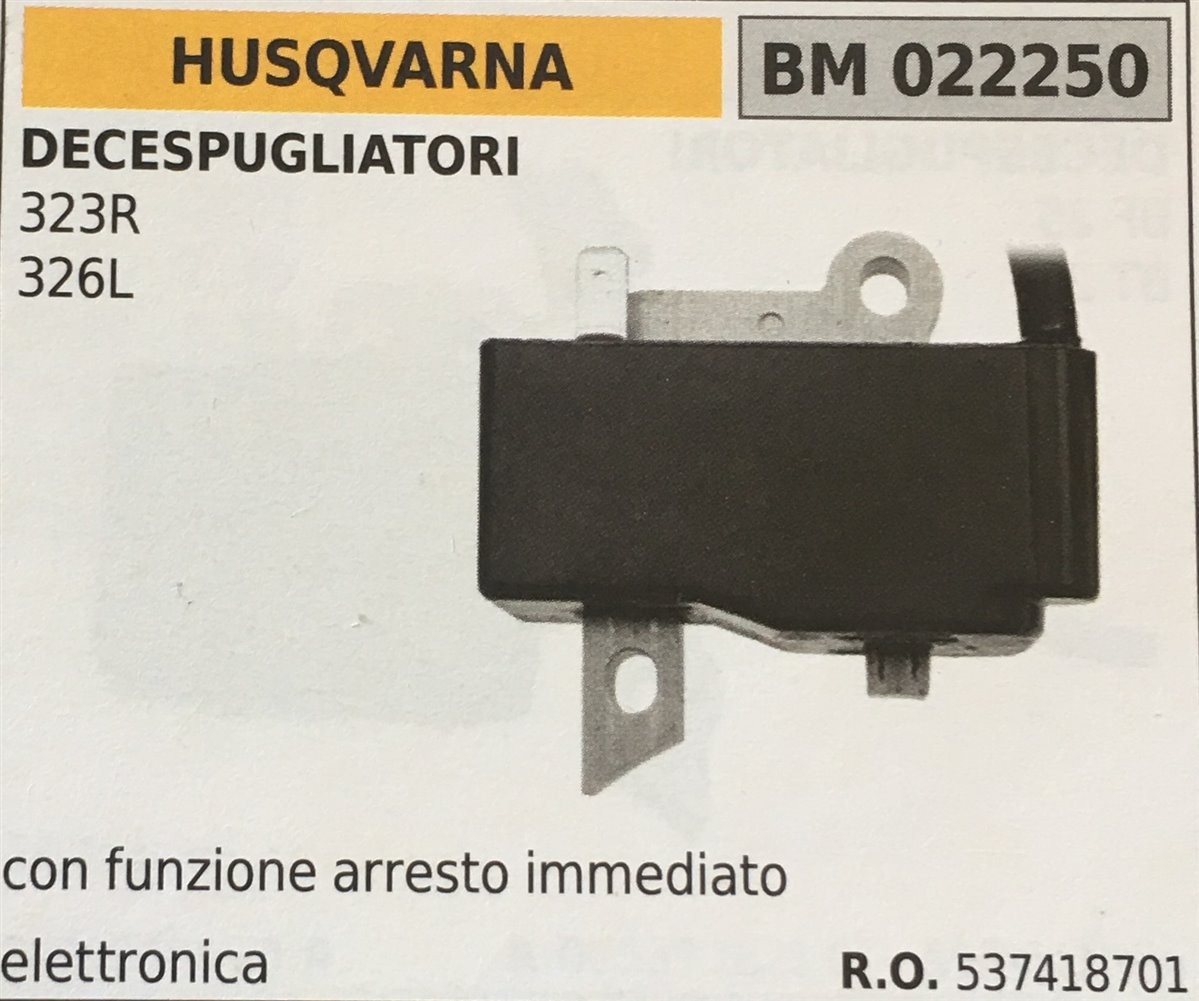 BOBINA BRUMAR ELETTRONICA HUSQVARNA DECESPUGLIATORI 323R 326L