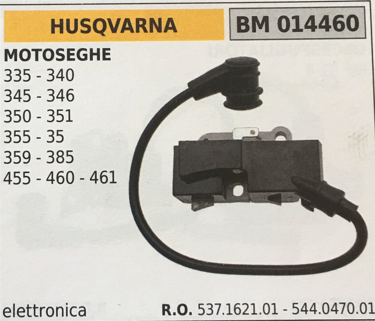 BOBINA BRUMAR ELETTRONICA HUSQVARNA MOTOSEGHE 335 - 340 345 - 346 350 - 351 355 - 35 359 - 385 455 - 460 - 461