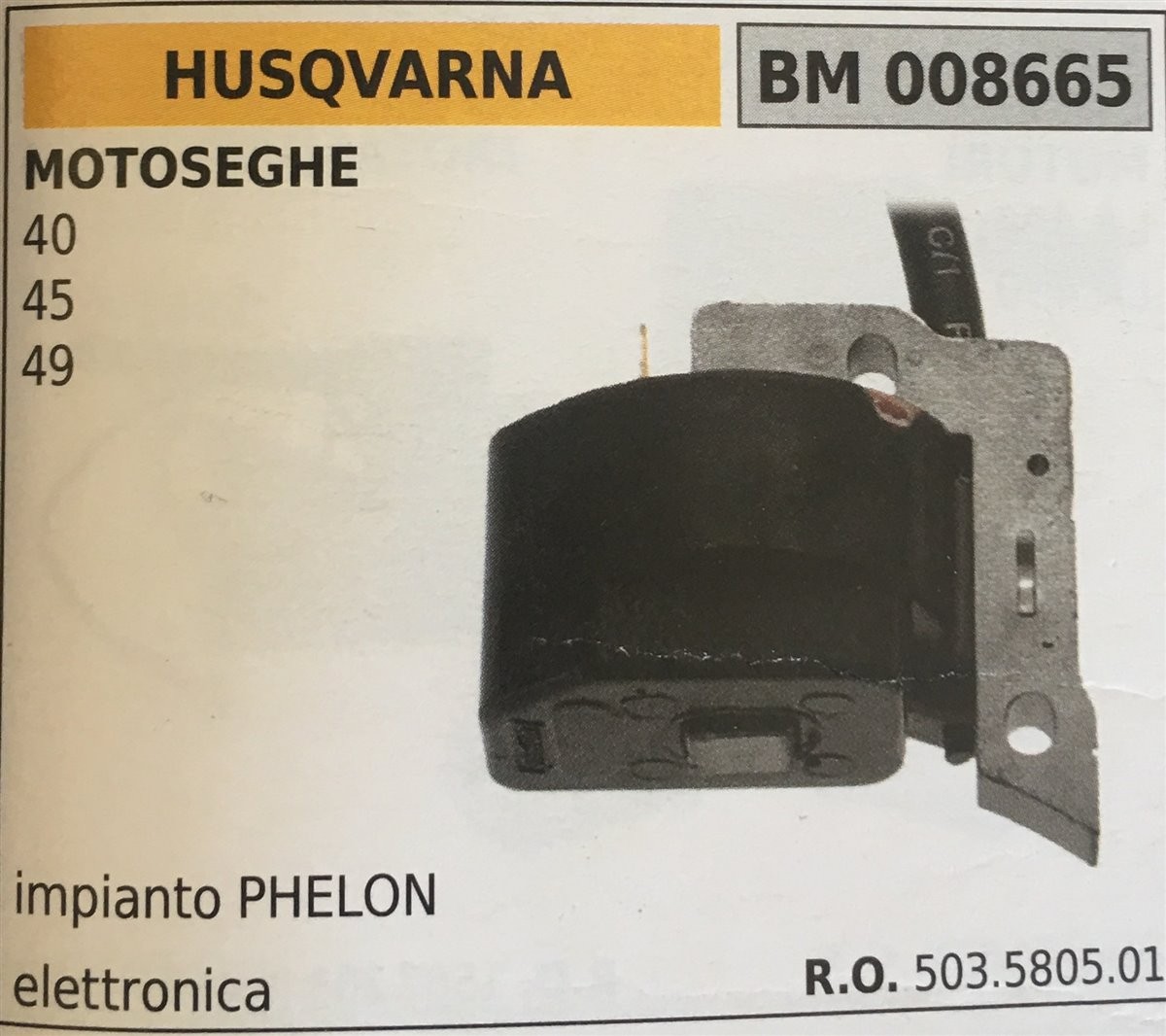 BOBINA BRUMAR ELETTRONICA HUSQVARNA MOTOSEGHE 40 45 49