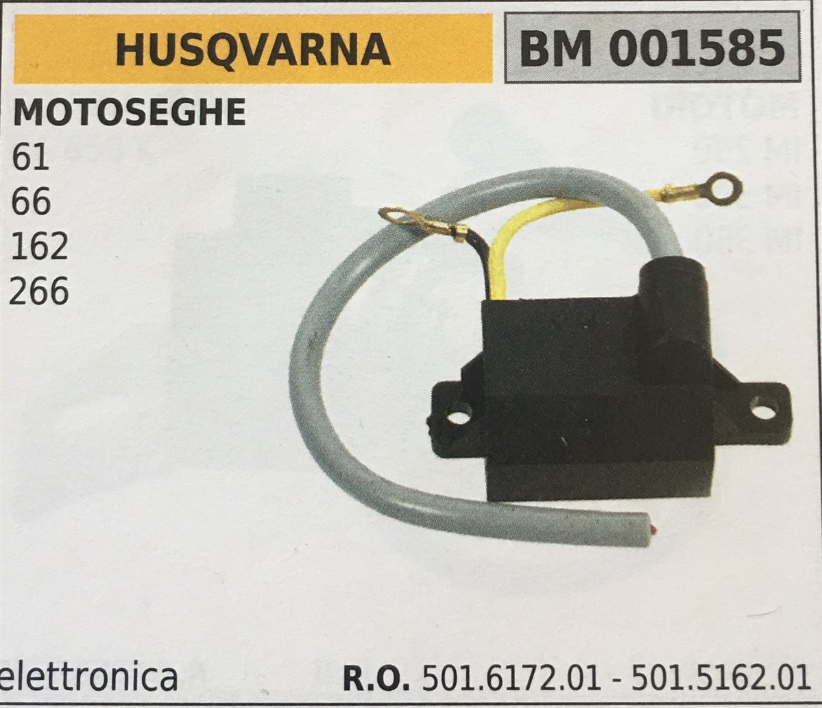 BOBINA BRUMAR ELETTRONICA HUSQVARNA MOTOSEGHE 61 66 162 266