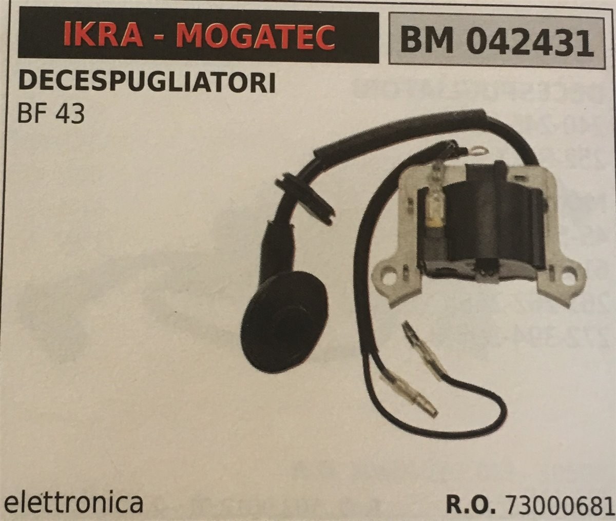 BOBINA BRUMAR ELETTRONICA IKRA - MOGATEC DECESPUGLIATORI BF 43