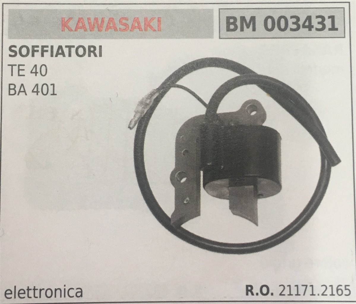 BOBINA BRUMAR ELETTRONICA KAWASAKI SOFFIATORI TE 40 BA 401