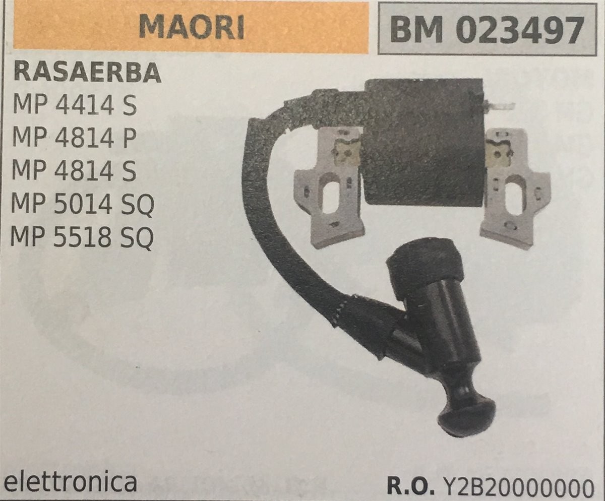 BOBINA BRUMAR ELETTRONICA MAORI RASAERBA MP 4414 S MP 4814 P MP 4814 S MP 5014 SQ MP 5518 SQ