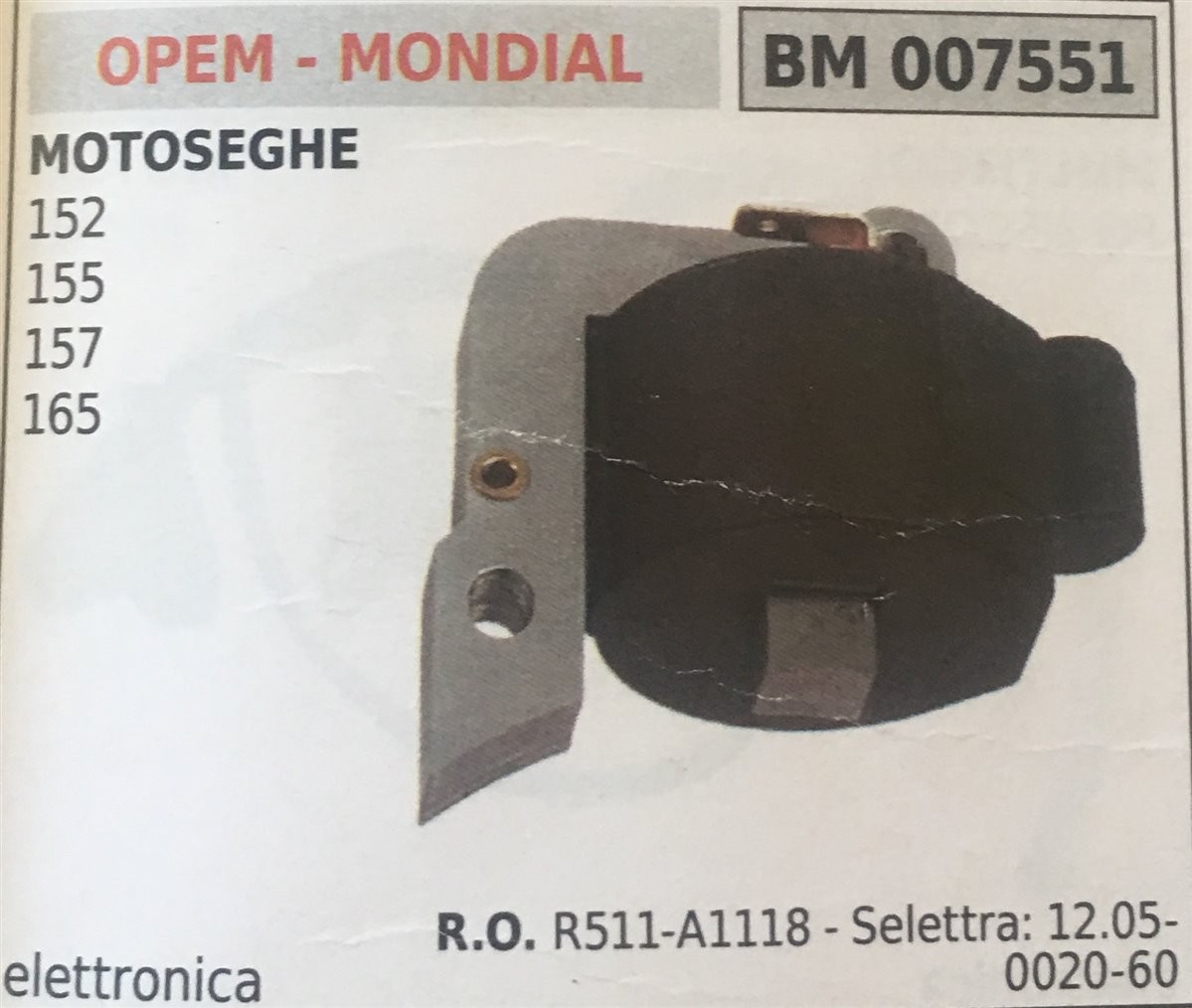BOBINA BRUMAR ELETTRONICA OPEM - MONDIAL MOTOSEGHE 152 155 157 165