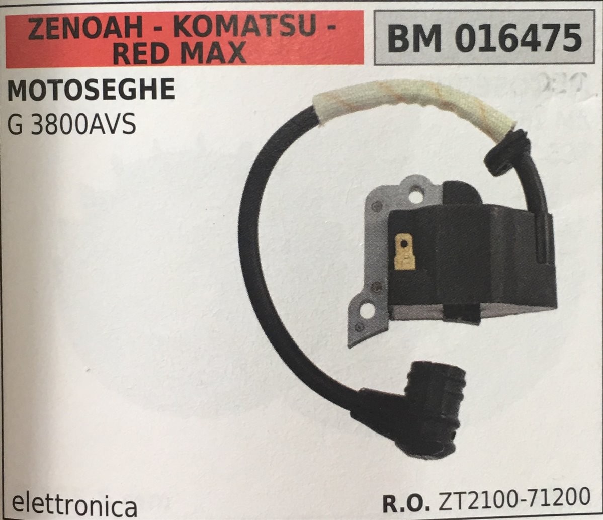 BOBINA BRUMAR ELETTRONICA ZENOAH - KOMATSU - RED MAX MOTOSEGHE G 3800AVS