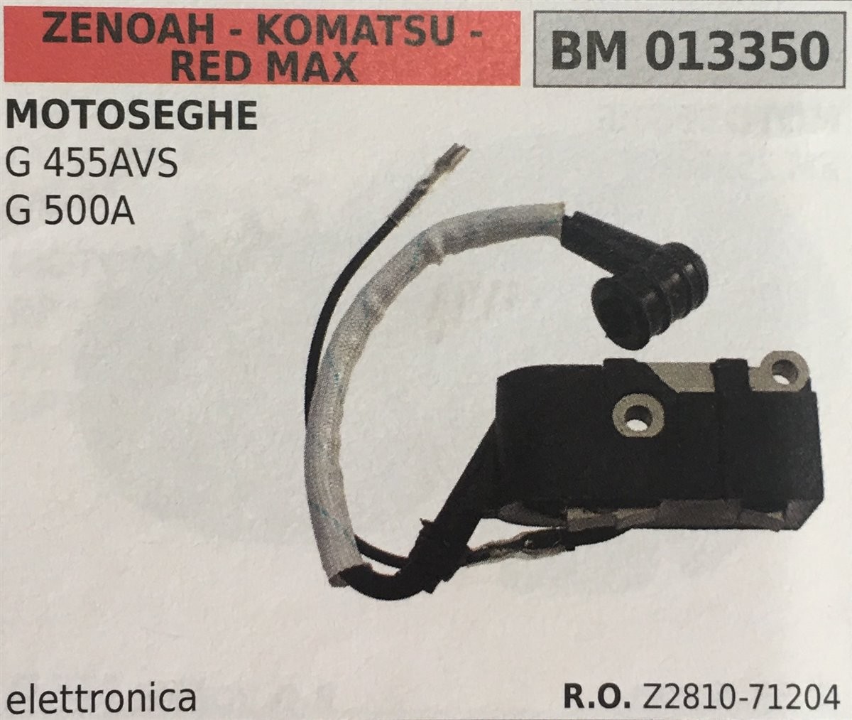 BOBINA BRUMAR ELETTRONICA ZENOAH - KOMATSU - RED MAX MOTOSEGHE G 455AVS G 500A