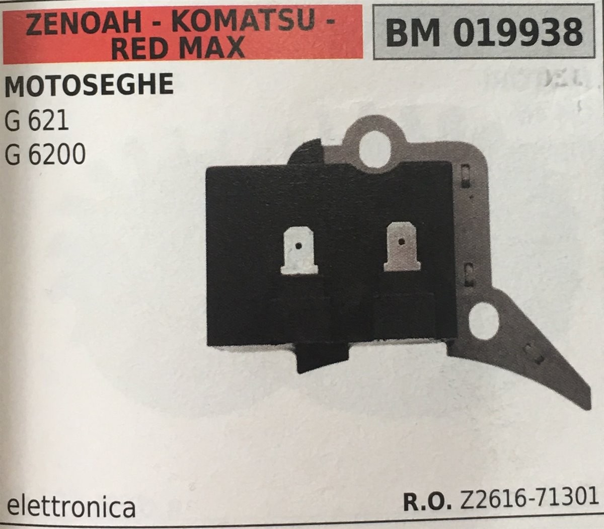 BOBINA BRUMAR ELETTRONICA ZENOAH - KOMATSU - RED MAX MOTOSEGHE G 621 G 6200