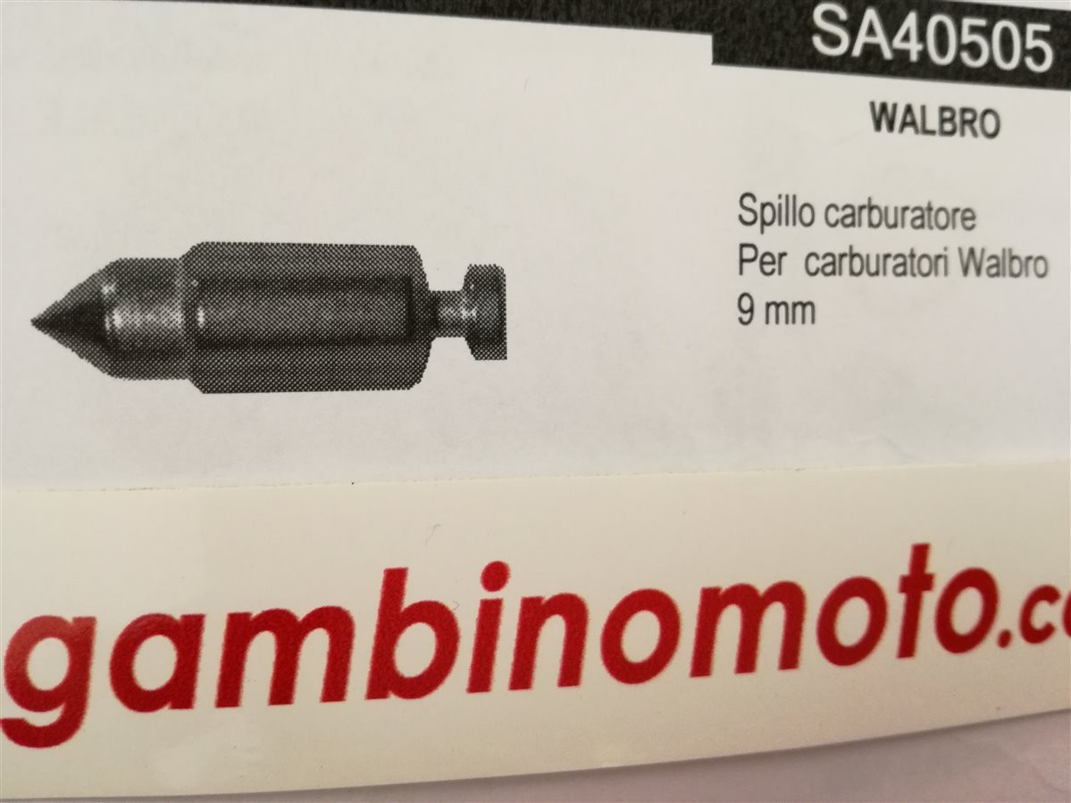 SPILLO CARBURATORE WALBRO 9 MM