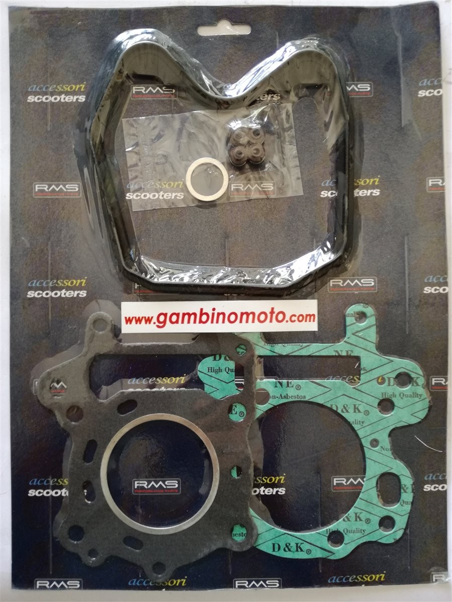SERIE GUARNIZIONI TESTA SMERIGLIO 'RMS' PER APRILIA SCARABEO 125 DAL 1999 MOTORE ROTAX