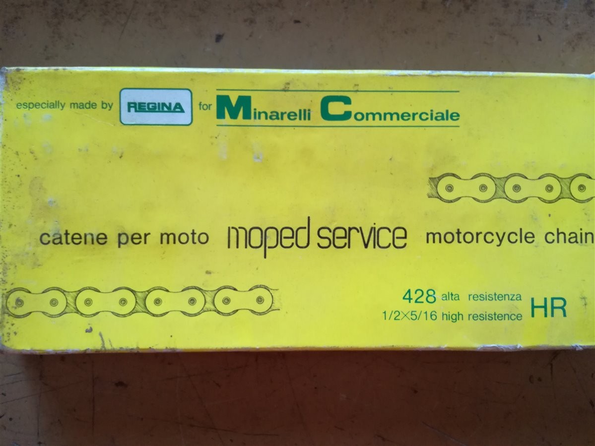 CATENA REGINA 428 RH 140 MAGLIE PER MOTO CROSS SUPER MOTARD ENDURO NUOVO