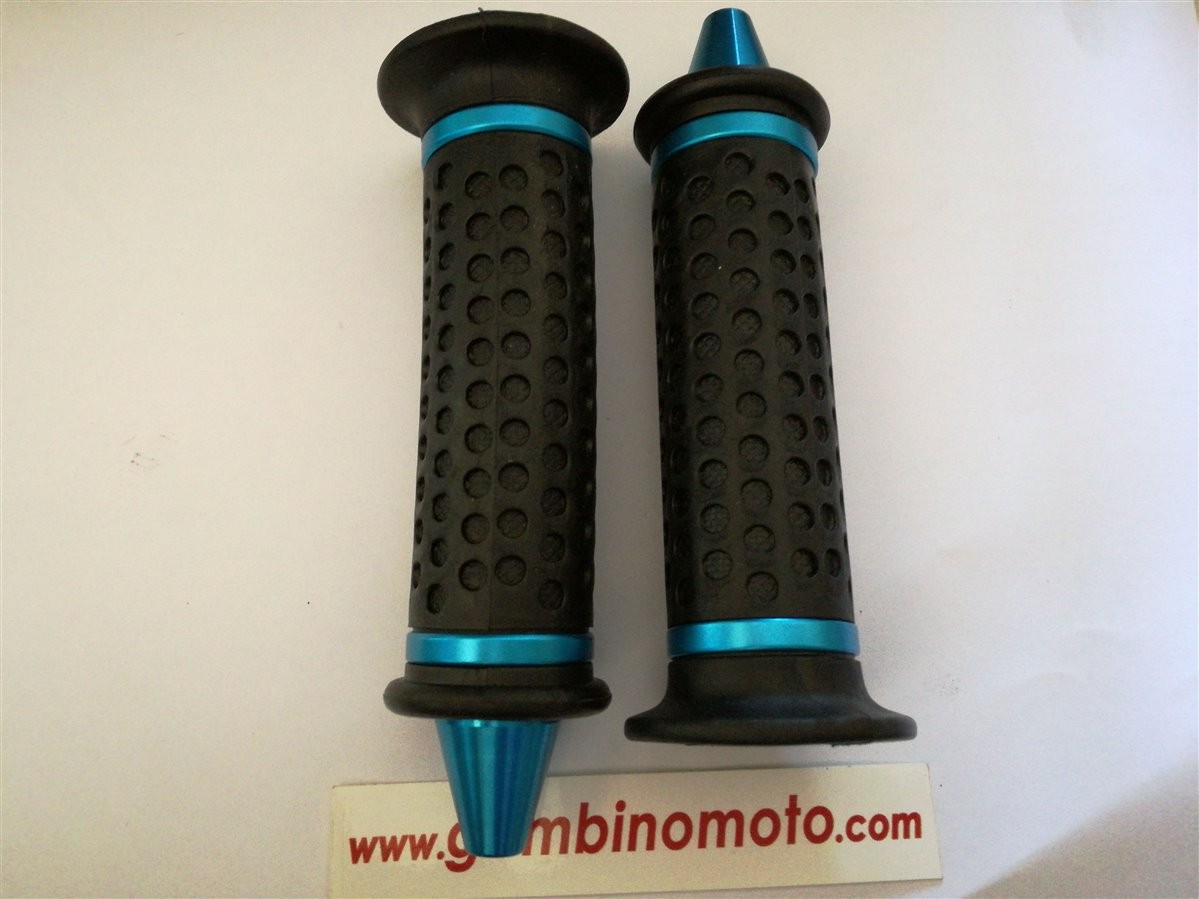 MANOPOLE SCOOTER/MOTO/NERE CON FINITURE BLU