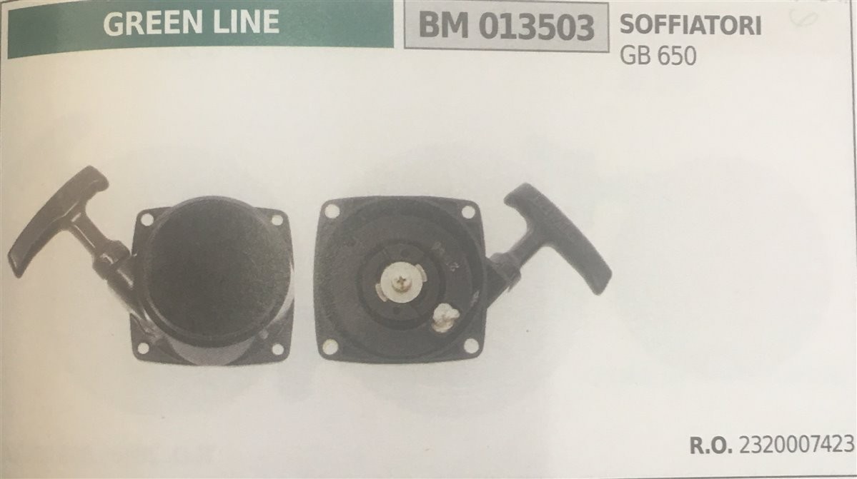 AVVIAMENTO COMPLETO BRUMAR GREEN LINE SOFFIATORI GB 650