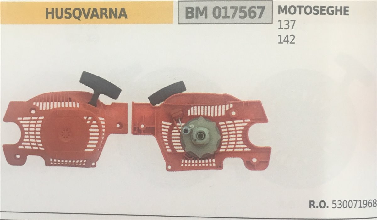 AVVIAMENTO COMPLETO BRUMAR HUSQVARNA MOTOSEGHE 137 142