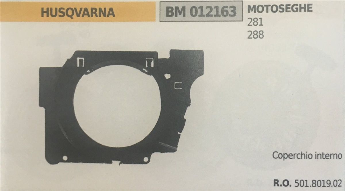 AVVIAMENTO COMPLETO BRUMAR HUSQVARNA MOTOSEGHE 281 288        coperchio interno