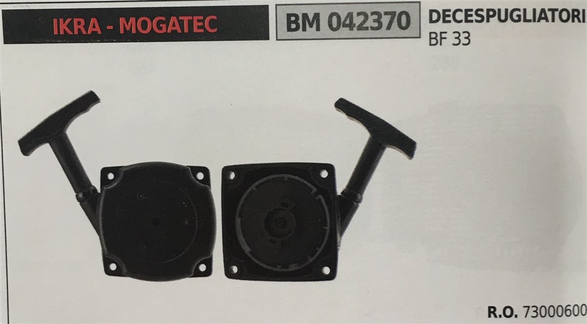 AVVIAMENTO COMPLETO BRUMAR IKRA - MOGATEC DECESPUGLIATORI BF 33