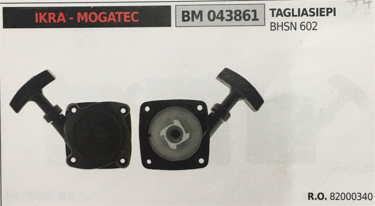 AVVIAMENTO COMPLETO BRUMAR IKRA - MOGATEC TAGLIASIEPI BHSN 602