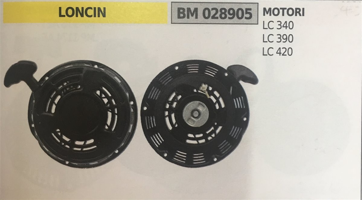 AVVIAMENTO COMPLETO BRUMAR LONCIN MOTORI LC 340 LC 390 LC 420