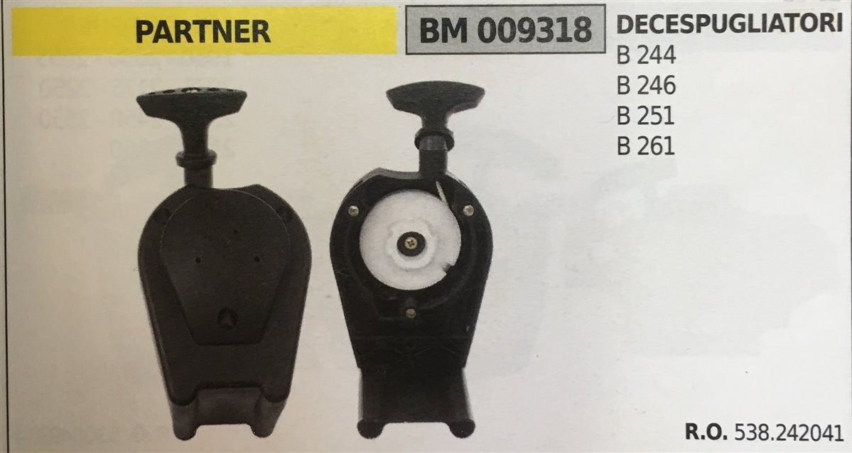 AVVIAMENTO COMPLETO BRUMAR PARTNER DECESPUGLIATORI B 244 B 246 B 251 B 261