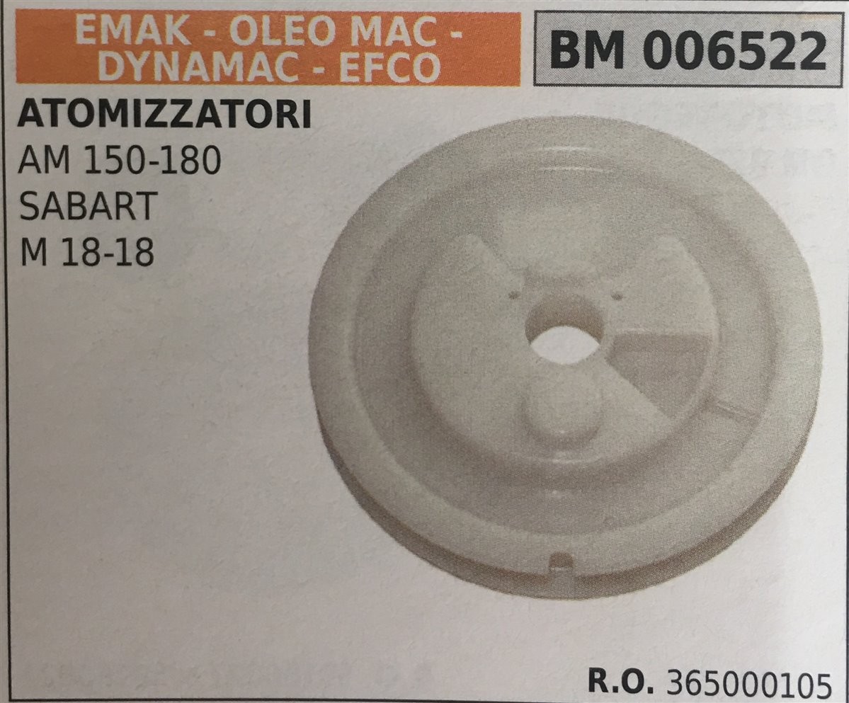 PULEGGIA AVVIAMENTO BRUMAR EMAK - OLEO MAC - DYNAMAC - EFCO ATOMIZZATORI AM 150-180 SABART  M 18-18