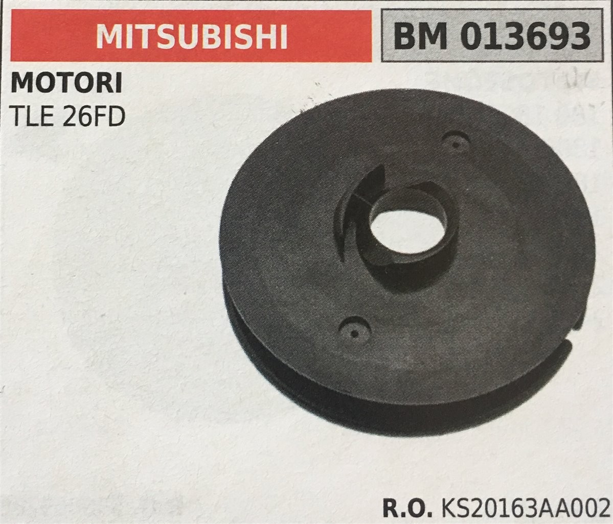 PULEGGIA AVVIAMENTO BRUMAR MITSUBISHI MOTORI TLE 26FD