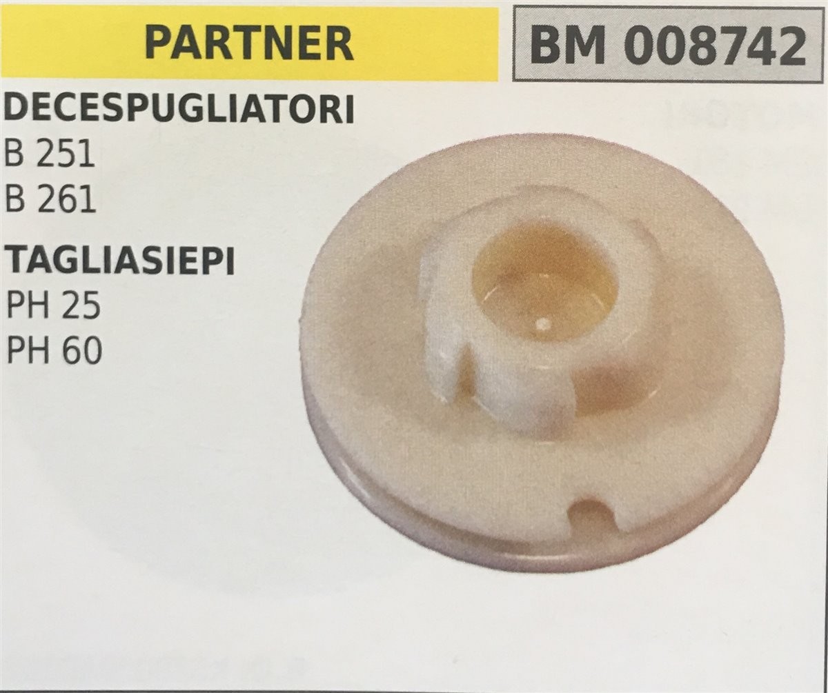 PULEGGIA AVVIAMENTO BRUMAR PARTNER DECESPUGLIATORI B 251 B 261 TAGLIASIEPI PH 25 PH 60