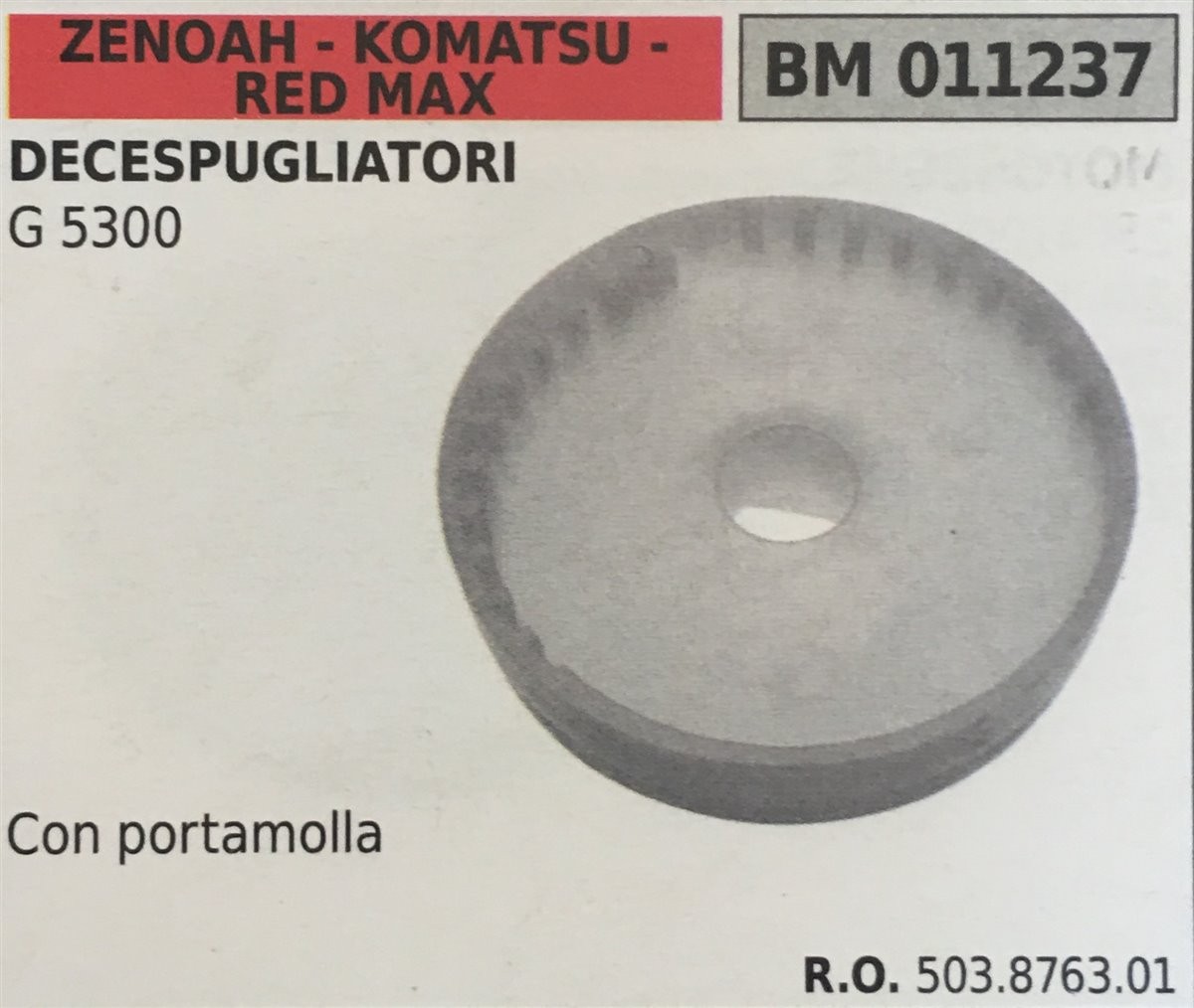 PULEGGIA AVVIAMENTO BRUMAR ZENOAH - KOMATSU - RED MAX DECESPUGLIATORI G 5300    con portamolla