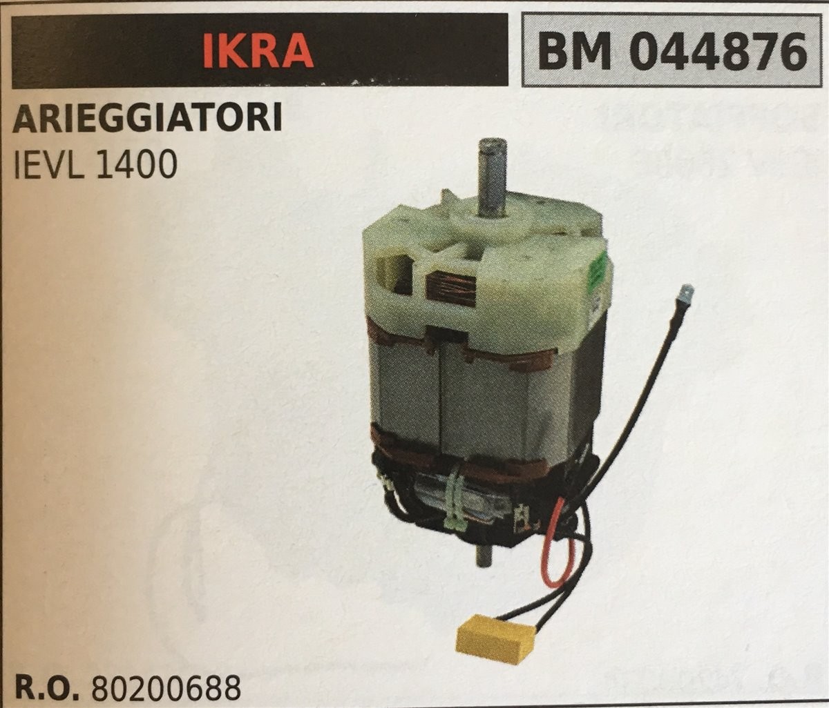 MOTORE ELETTRICO BRUMAR IKRA ARIEGGIATORI IEVL 1400
