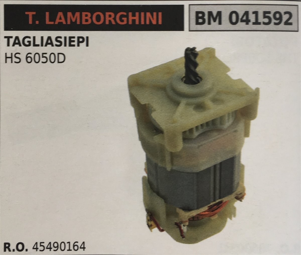 MOTORE ELETTRICO BRUMAR T. LAMBORGHINI TAGLIASIEPI HS 6050D