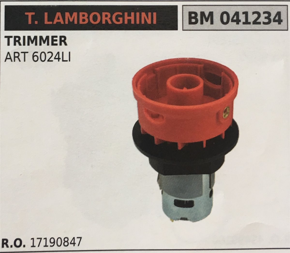 MOTORE ELETTRICO BRUMAR T. LAMBORGHINI TRIMMER ART 6024LI