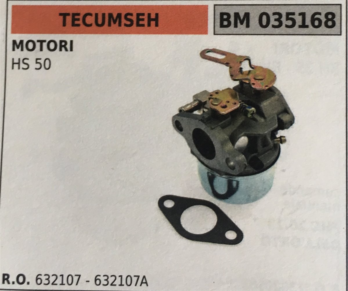 CARBURATORE A VASCHETTA BRUMAR TECUMSEH MOTORI HS 50
