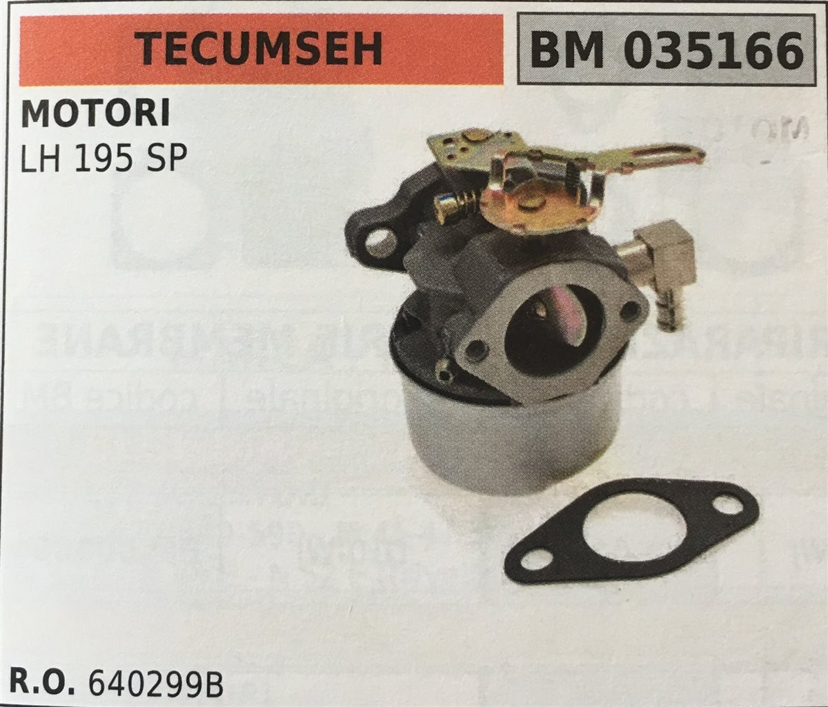 CARBURATORE A VASCHETTA BRUMAR TECUMSEH MOTORI LH 195 SP