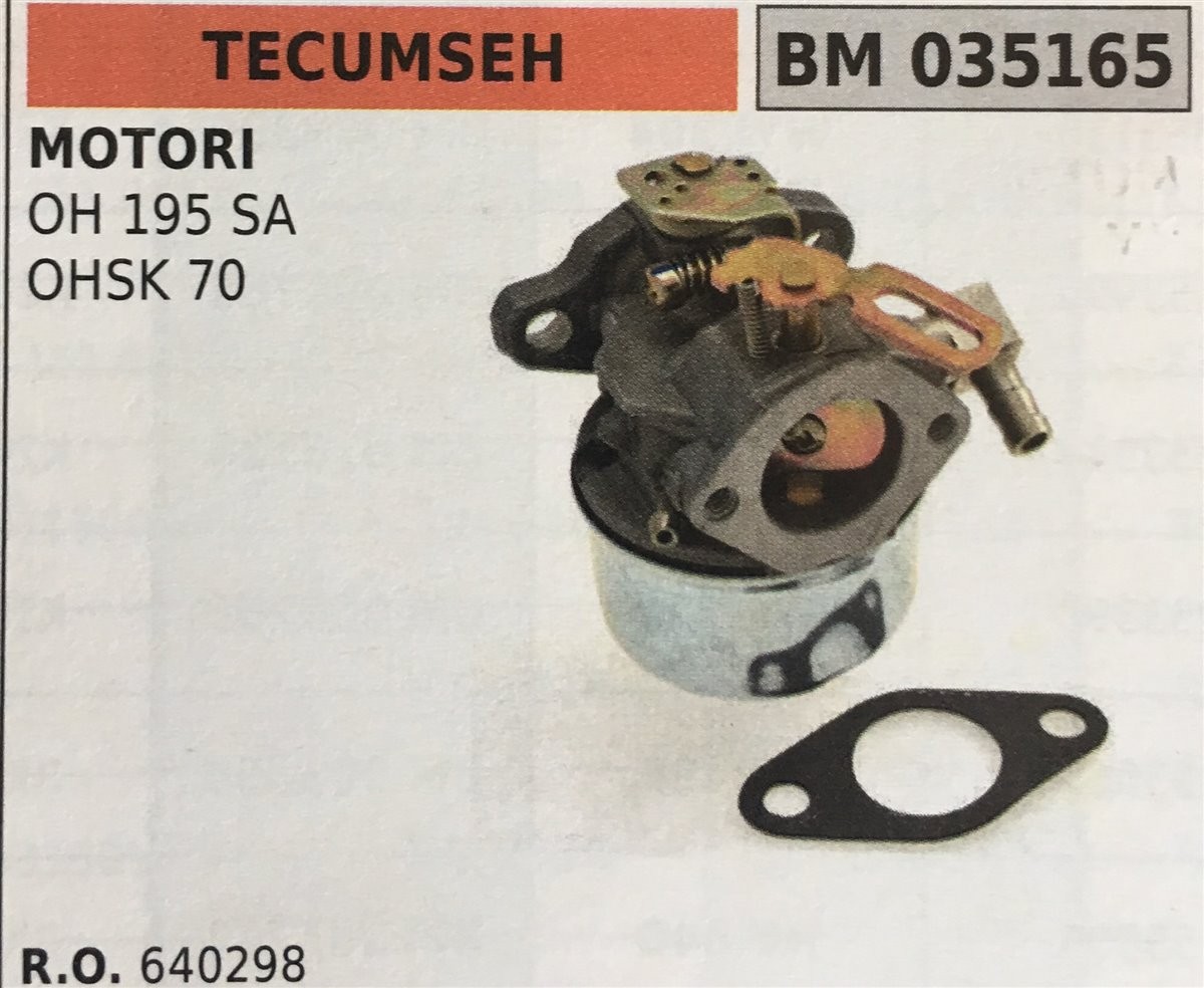 CARBURATORE A VASCHETTA BRUMAR TECUMSEH MOTORI OH 195 SA OHSK 70